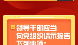 【纪法课堂】哪些重大事项需要请示报告？