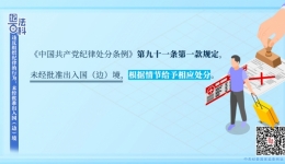 【纪法百科】违反组织纪律的行为：未经批准出入国（边）境
